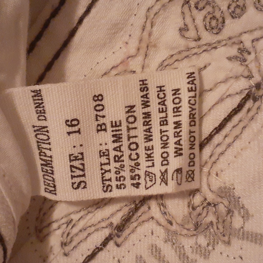 Boys Size 16 White Jeans - Picture 3 of 8